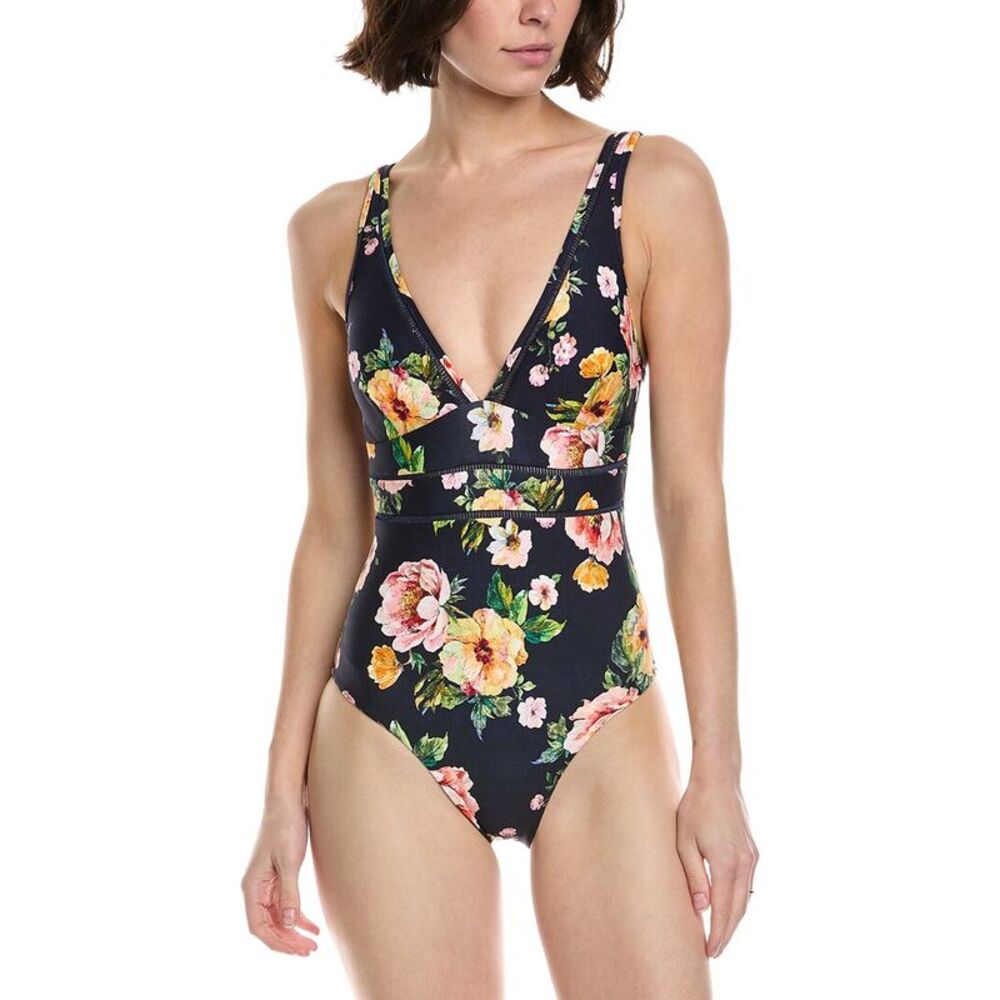 Monte And Lou Womens  Multi Fit V One-Piece, Black